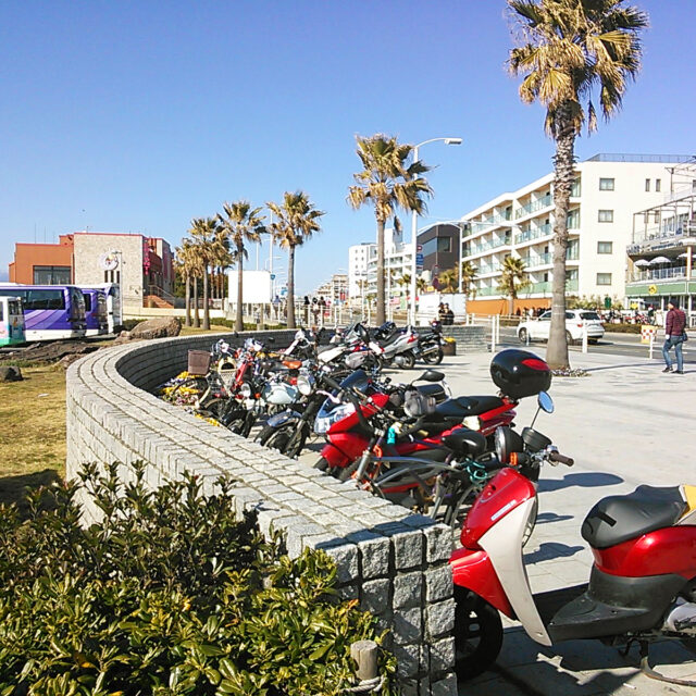 江ノ島歩道上