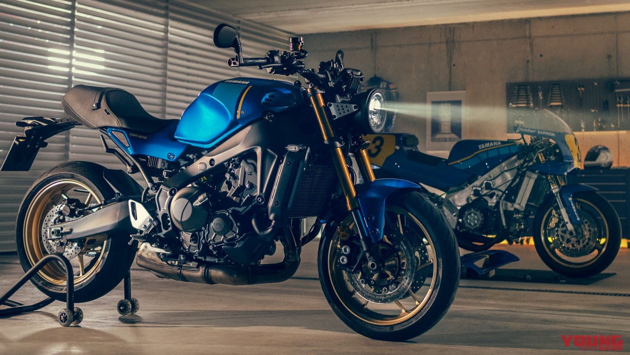 ヤマハの新生「XSR900」が欧州に見参!! 伝説のブルーにバーエンド 