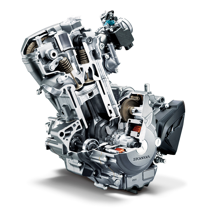 ホンダ『CRF250L』のエンジンカットモデル（2012年）ホンダモーターサイクルジャパン提供