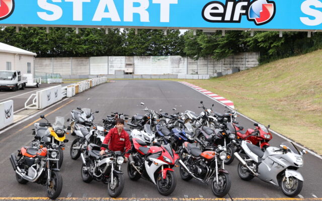 レッドバロンがバイク専用サーキット『那須モータースポーツランド』（栃木県那須塩原市）にて開いた今回の試乗会では、国内外メーカーの18機種が用意されました。