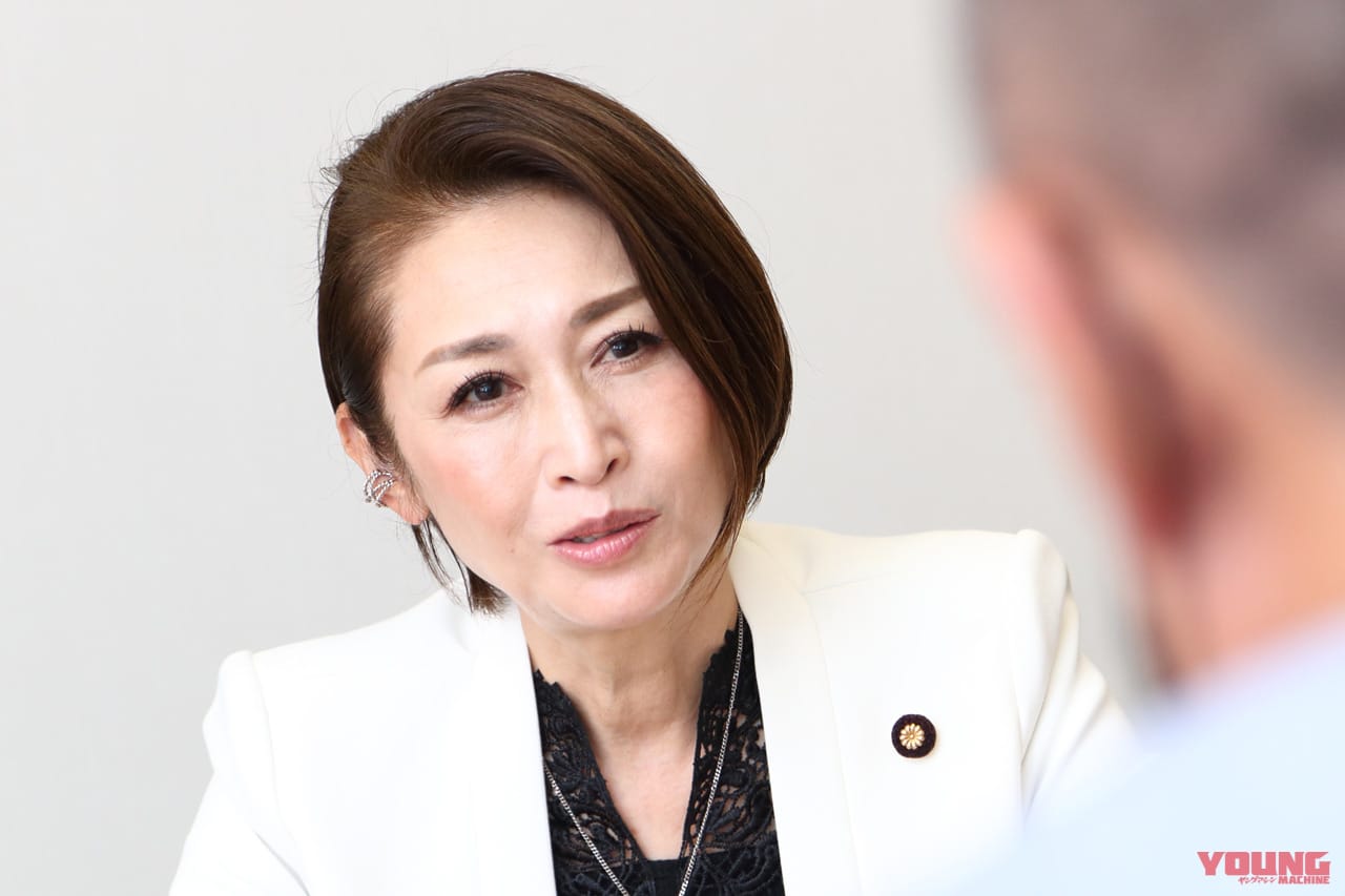 三原じゅん子参議院セット 三原じゅん子参議院議員が語る、持続可能なバイクライフへの