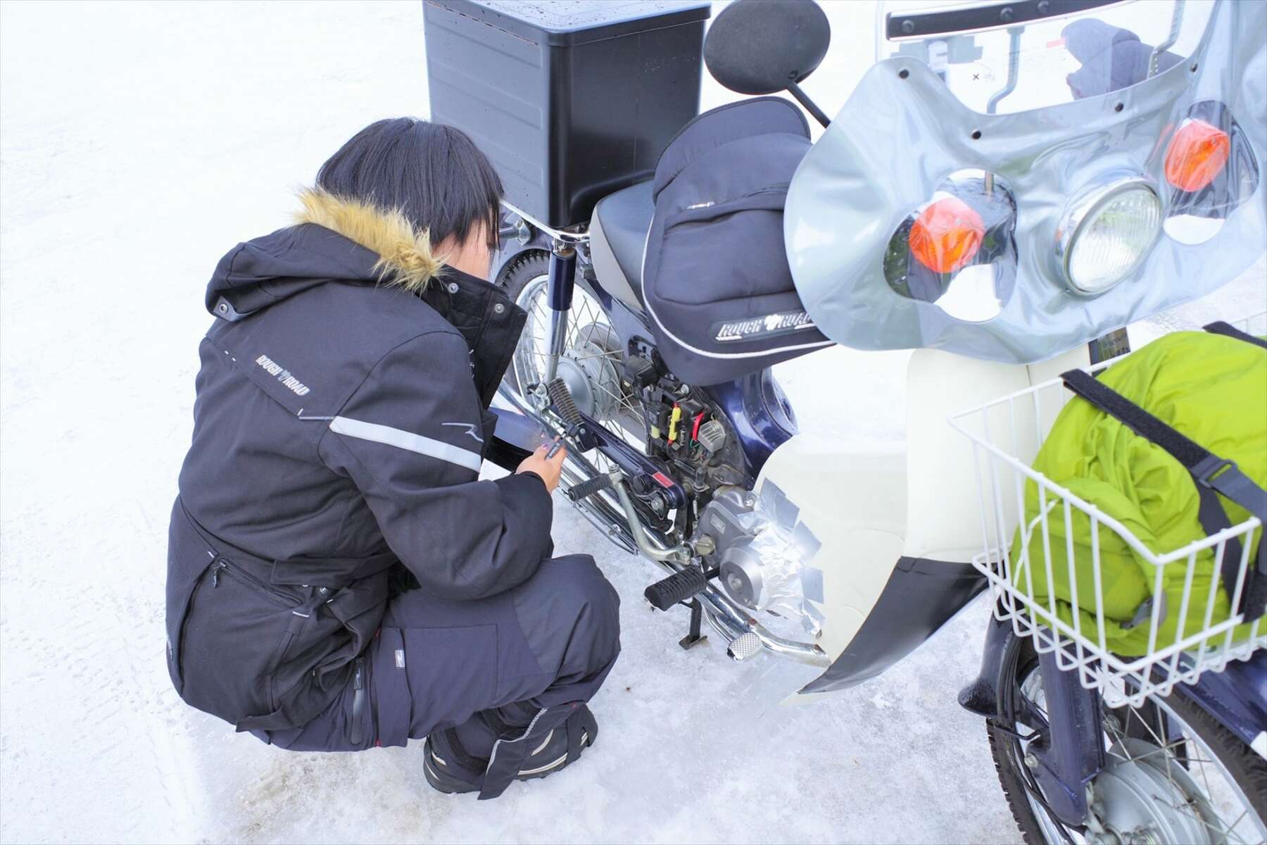 北海道の雪 年越し北海道ツーリングに再挑戦：3 トラブルを乗り越えて雪道を走る