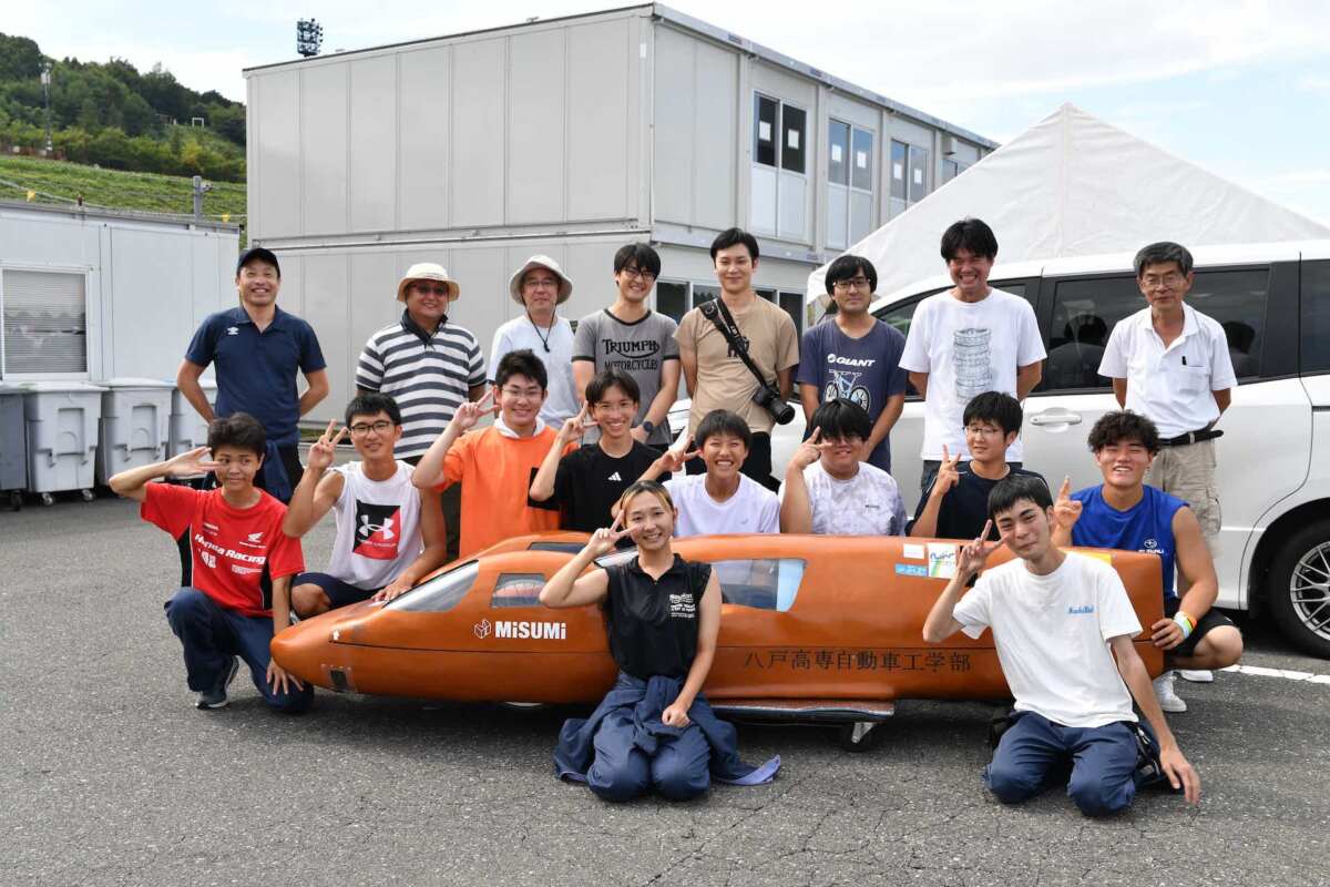 大学、短大、高専、専門学校生クラスは「八戸高専自動車工学部NP号Ⅳ」が優勝。　画像：ホンダモーターサイクルジャパン提供