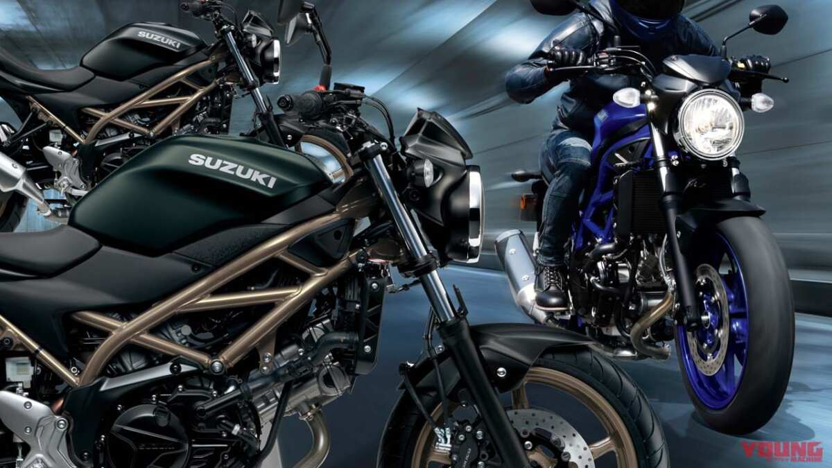 スズキ「SV650」に新色登場！ 新たにブルーフレーム＆ホイールで