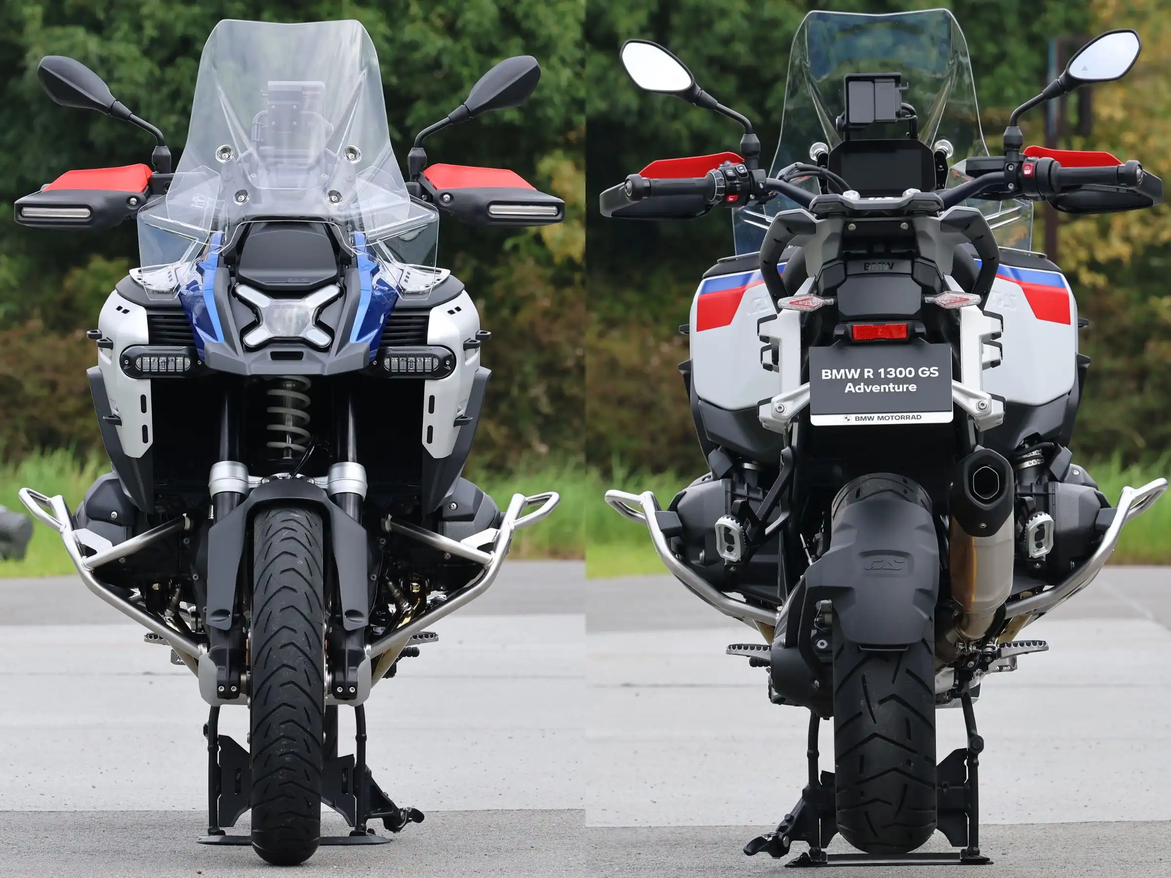 BMW　R1300GS　アドベンチャー“ツーリング　AUTOMATED SHIFT ASSISTANT”。価格は343万2000円〜368万4000円。