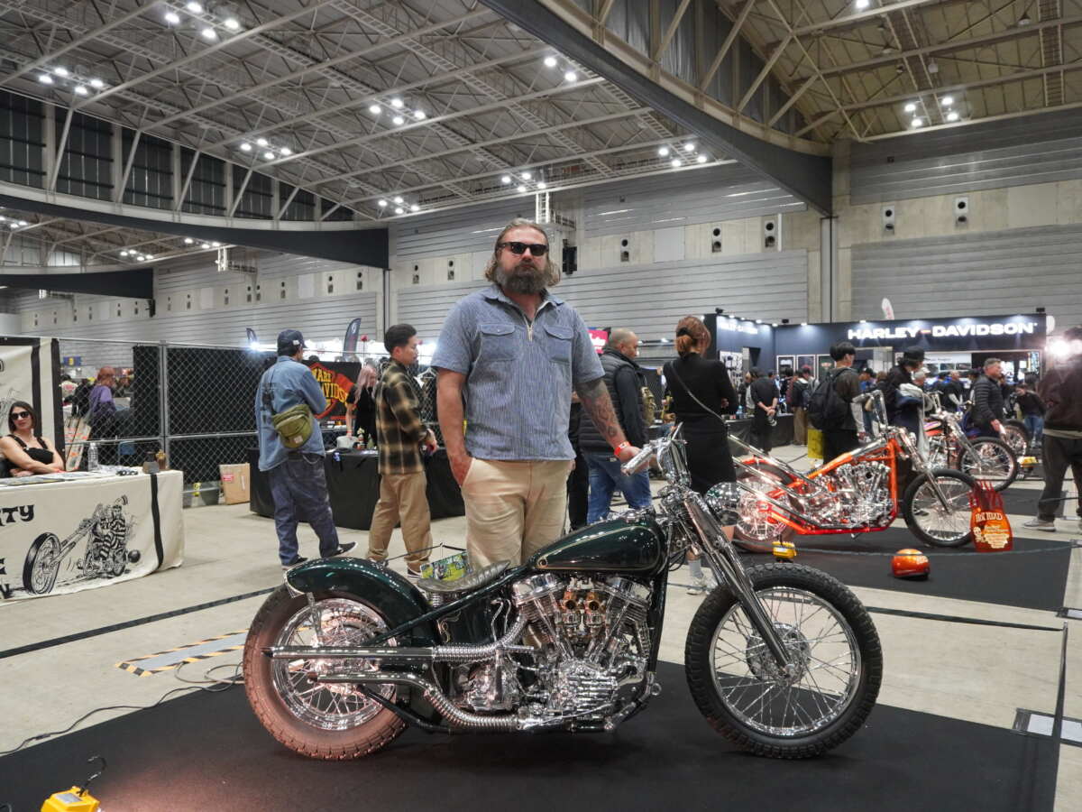 BORN-FREE 15 BEST IN SHOW "LIL BRUTE" PANHEAD 1950 LUKE MORRIS/CHOP MERCHANDISE【YOKOHAMA HOT ROD CUSTOM SHOW】撮影：青木タカオ