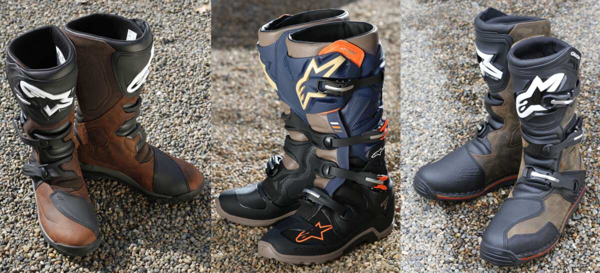 TRIUMPH アルパイン バイクブーツ オフロードブーツ このくらいの丈がちょうどいい。オン／オフ両用のツーリング