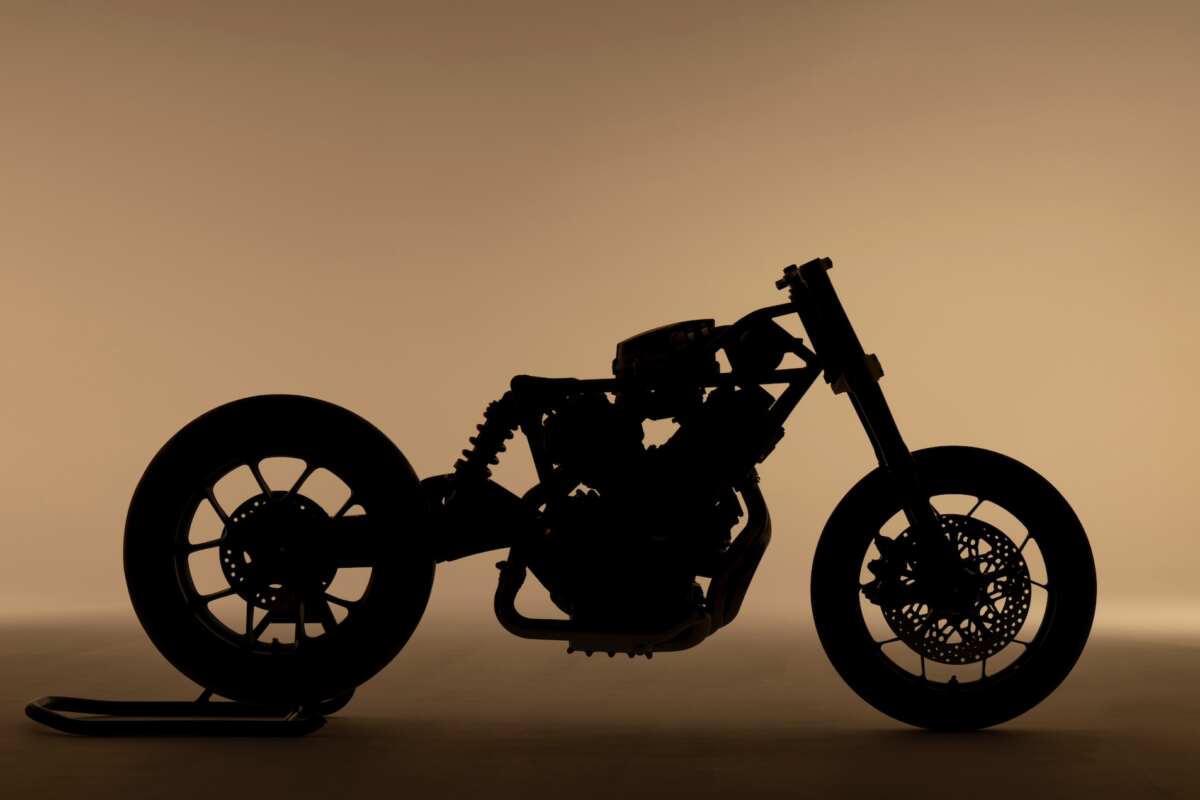 ▲ホンダが開発中の電動過給機付きV型3気筒エンジン。画像提供：ホンダモーターサイクルジャパン