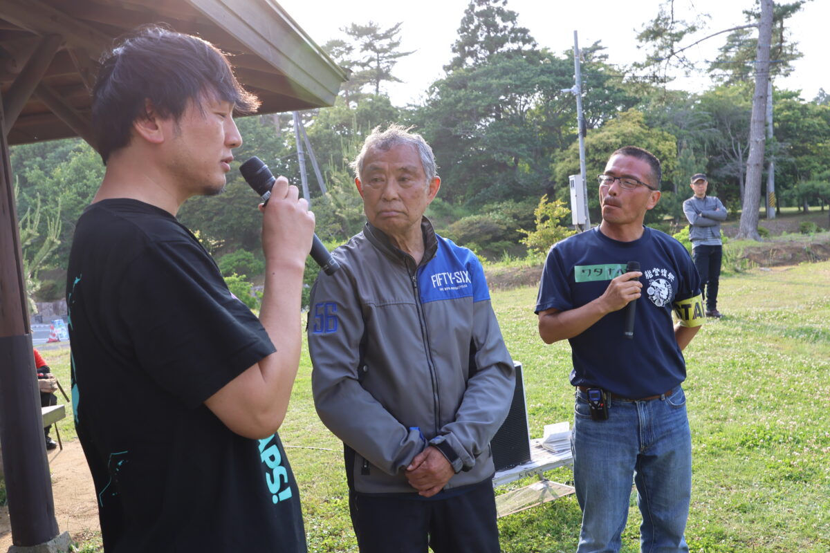 イベントでは昭文社・ツーリングマップルの編集者である舛木 信太郎さんと賀曽利 隆さんによるトークショーも開催。