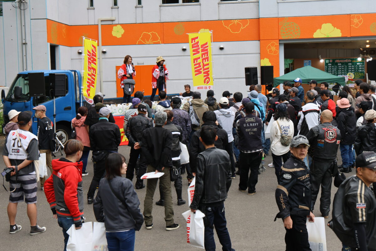 2025年度は、「in 岡崎市中央総合公園(3/15)」を皮切りに、「in 三井寺(大津市 4/19)」、「in徳島(5/24)」、「in 那須モータースポーツランド(6/21)」に続き、「in JA夕張市銘産センター(7/12)」で4回目の開催となる。