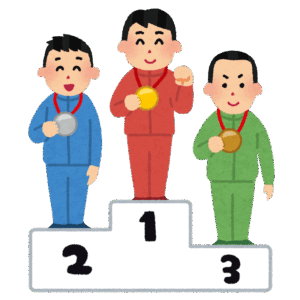 表彰台イラスト