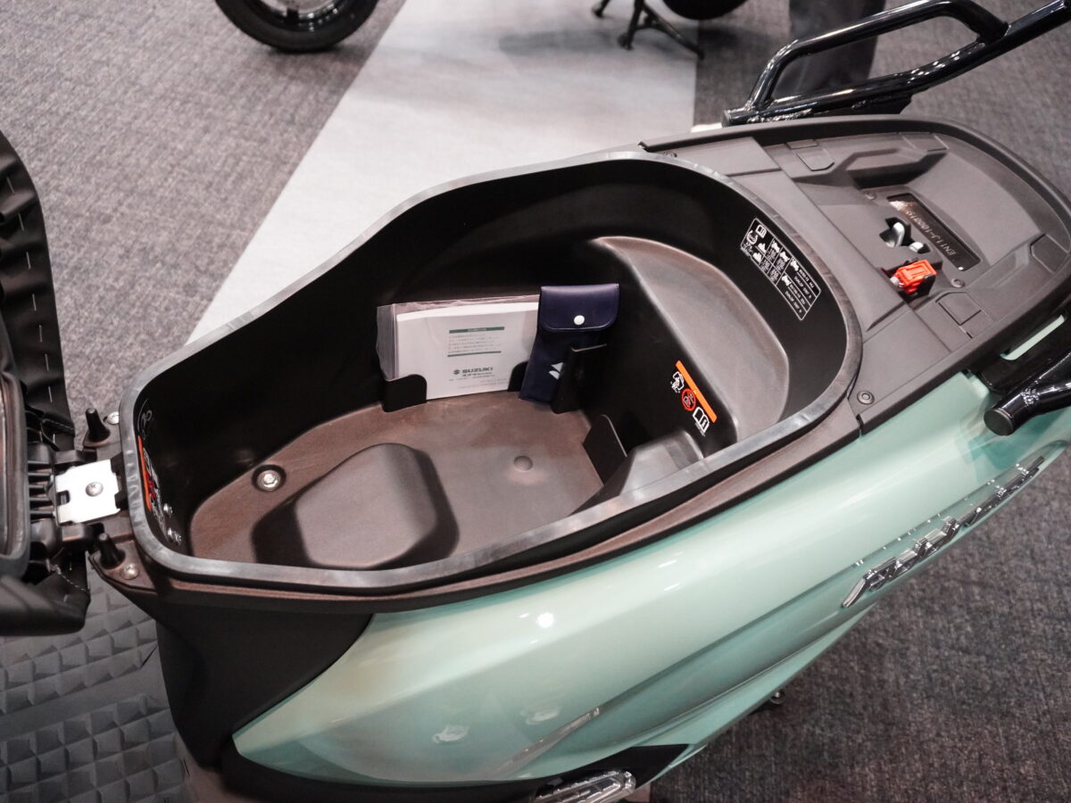 スズキ「アドレス125」新型発表会。