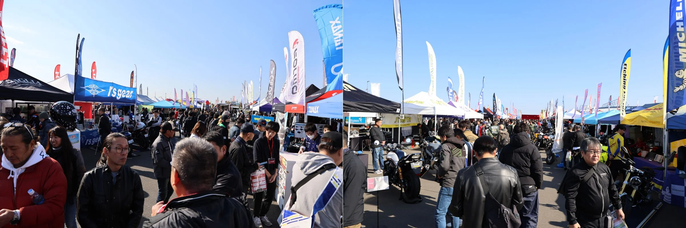 メインスペースには100社以上の出展ブースが立ち並び、右を見ても左をみてもこの人だかり！！