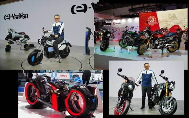【モビショー2025見聞録】バンバンが電動で復活!?　大人気のZ900RSが初のビッグチェンジ敢行！　『トロン』バイクもアリ【スズキ＆カワサキ＆＋α編】