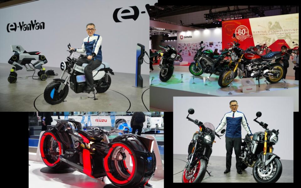 【モビショー2025見聞録】バンバンが電動で復活!?　大人気のZ900RSが初のビッグチェンジ敢行！　『トロン』バイクもアリ【スズキ＆カワサキ＆＋α編】