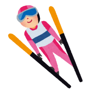 スキージャンプイラスト