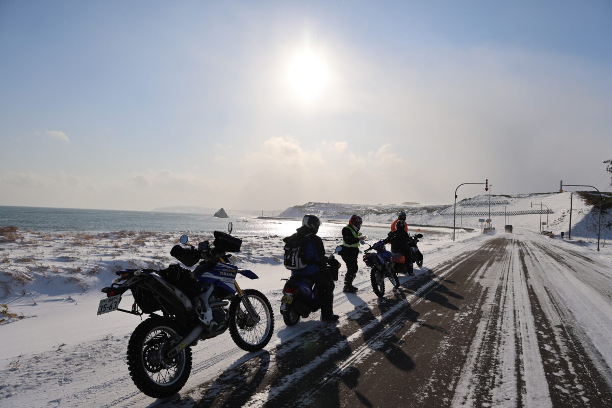 『人工羽毛』プリマロフトを採用したラフアンドロード製『RR7995　WGプリマロフト®チタンインナージャケットカフ付き』＆『RR7993 WGプリマロフト®チタンインナーパンツ』のおかげで、快適な旅となった今年の“年越し宗谷岬アタック”。