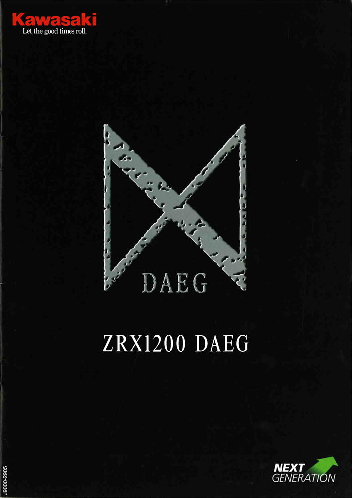 2009年型ZRX1200ダエグカタログ表紙