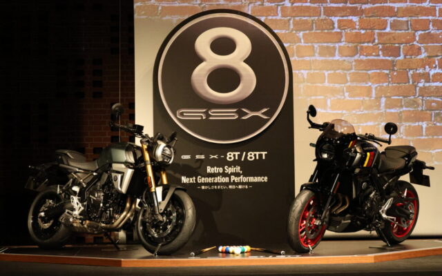 技術説明は異例のトークショー形式！？ スズキ GSX-8T／8TT新商品説明会