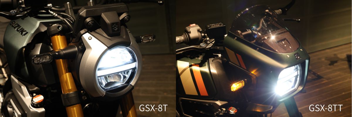 灯火類での8Tと8TTの大きな違いは、8Tのポジション灯がヘッドライトになるのに対し、8TTはウインカーがポジションライトになること。