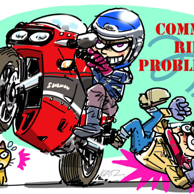 タンデム　イラスト　スズキ　GSX-R750