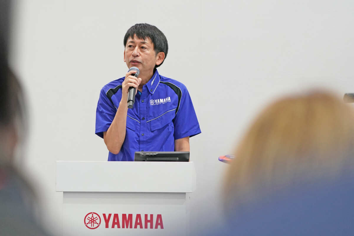 ヤマハ発動機モータースポーツ統括部 MS価値創造部長の中村正氏。