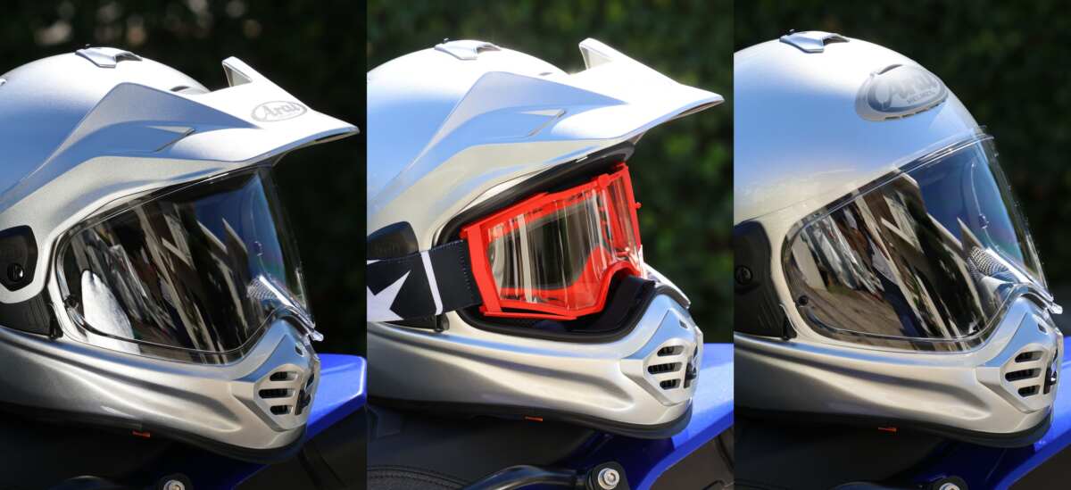 ３つのスタイルが１つのヘルメットで楽しめる「ツアークロスV」。