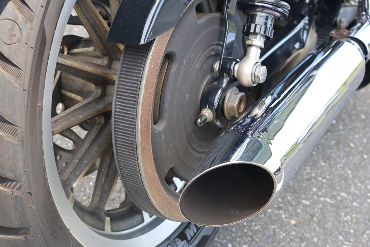 『ベルトドライブ』はアメリカのバイクメーカーであるハーレーダビッドソンが好んで使う駆動方式。