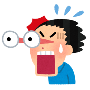 驚きイラスト